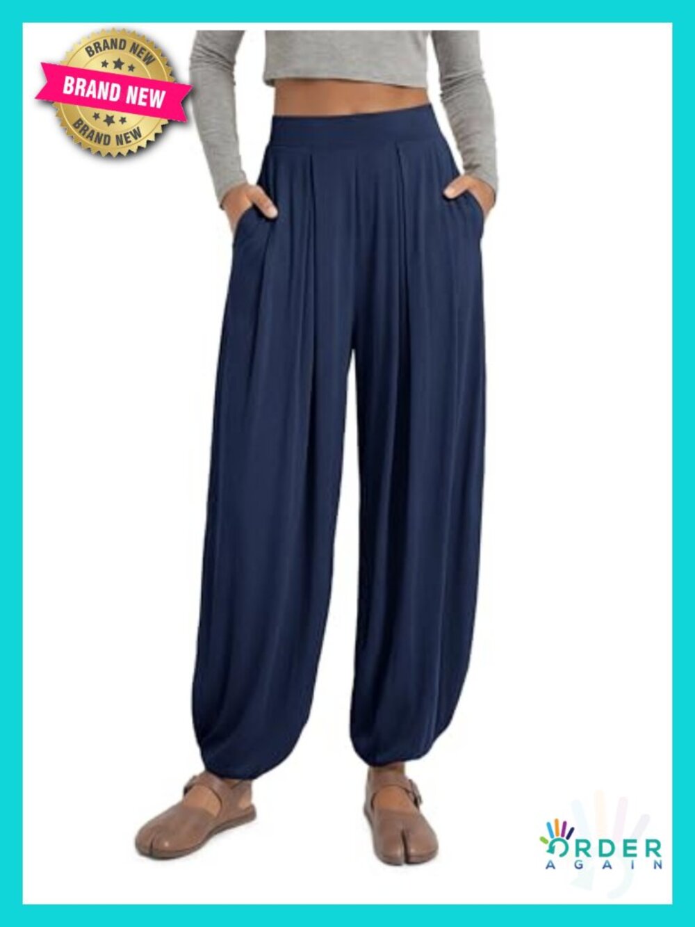 Ultra Soft Wide Leg Pants with Pockets Lightweight Lounge Palazzo